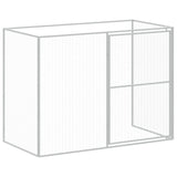 Dog House with Run Anthracite 214x253x181 cm Galvanised Steel 3189119