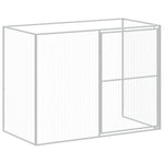 Dog House with Run Anthracite 214x865x181 cm Galvanised Steel 3189122