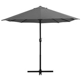 Garden Parasol with Aluminium Pole 460x270 cm Anthracite 44869