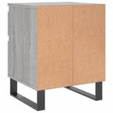 Bedside Cabinets 2 pcs Grey Sonoma 40x35x50 cm Engineered Wood 830697