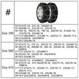 ZNTS Car Tyre Snow Chains 2 pcs 16 mm SUV 4x4 Size 450 210610