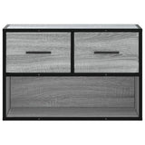 TV Cabinet Grey Sonoma 60x31x39.5 cm Engineered Wood and Metal 848912