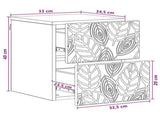 Wall-Mounted Bedside Cabinet Sonoma Oak 34.5 x 33 x 40 cm 898809