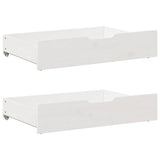 Bed Frame with Drawers without Mattress White 75x190 cm Small Single 3301969