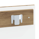Wall-Mounted Headboard HOORN Artisan Oak Engineered Wood 897404