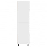 Microwave Cabinet Lyon White 60x57x207 cm Engineered Wood 3334017