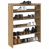Shoe Rack Artisan Oak 80x25x100 cm Engineered Wood 859904
