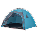 ZNTS Camping Tent Dome 4-Person Blue Quick Release 4004243