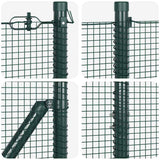 Welded Wire Fence with Concrete Base 10 x 1.4 m 3352408