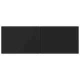 Wall-Mounted Headboard BREDA Black Engineered Wood 897616