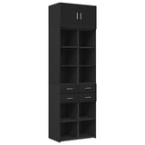 Storage Cabinet Black 70x42.5x225 cm Engineered Wood 3281337