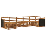 Sectional Sofa Set 6 pcs Natural Solid Acacia Wood 3384610