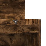 Shoe Cabinet Smoked Oak 100.5x28x100 cm Engineered Wood 840426