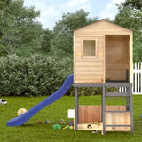 Outdoor Playset Dark Grey Solid Wood Fir 3376142