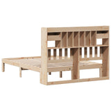 Bookcase Bed without Mattress 150x200cm Solid Wood Pine 3322603