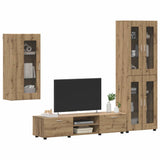TV Cabinet Set FLORIN 3 pcs Artisan Oak Engineered Wood 3397953