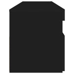 TV Cabinet with LED Lights Black 90x35x40 cm 804383