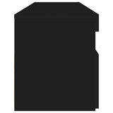 TV Cabinet with LED Lights Black 90x35x40 cm 804383