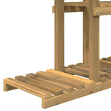 Plant Stand White 68 x 23.5 x 140 cm Solid Acacia Wood 903097