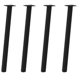 Console Table Legs 4 pcs Black 72 cm Steel 4012492