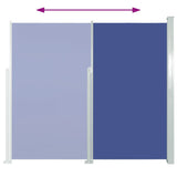 Patio Retractable Side Awning 120x500 cm Blue 48390