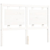 Bed Frame without Mattress White Double Solid Wood 3194027