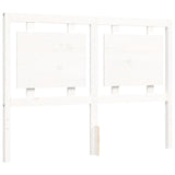 Bed Frame without Mattress White Double Solid Wood Pine 3192142