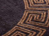 Rug Washable Black and Gold 200 cm 136630