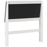 Upholstered Headboard Light Grey 90 cm Solid Pine Wood 879418