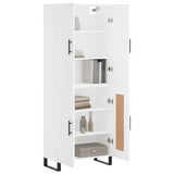 Highboard White 69.5x34x180 cm Engineered Wood 3195811