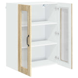 Wall Glass Cabinet LUCCA Sonoma Oak 60 x 31 x 80 cm 885087