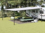 Tent Carpet Folding Manual Light Grey 400 x 300 cm Polyethylene 42000197