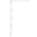 Walk-in Shower Wall Silver 115x195 cm Clear ESG Glass 152138