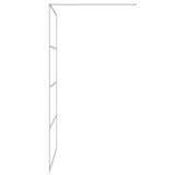 Walk-in Shower Wall Silver 115x195 cm Clear ESG Glass 152138