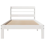 Bed Frame with Headboard without Mattress White 90x200 cm 3306783
