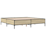 Bed Frame without Mattress Sonoma Oak 200x200 cm 3279778