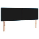 Headboard with Headboard Dark Blue 144 cm Faux Leather 42007091