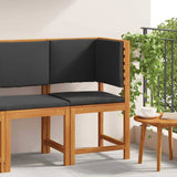 Garden Chair Brown 50 x 50 x 91cm Solid Acacia wood 4107159