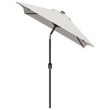 Garden Parasol Sand White 100% Polyester, Steel 200 x 300 cm 40772