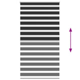 Zebra Blind 120 x 230 cm Black 240220