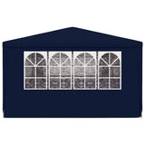 Professional Party Tent with Side Walls 4x9 m Blue 90 g/m 48530