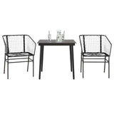 Garden Dining Set Black 3334485