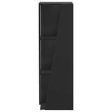Side Shelf Black 33 x 32 x 100.5 cm Engineered Wood 892418