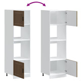 Oven Cabinets 2 pcs Porto Brown Oak Engineered Wood 3315058