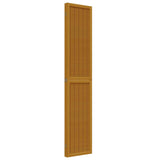 Room Divider 4 Panels Brown Solid Wood Paulownia 358819
