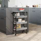 Kitchen Trolley Grey Sonoma 53x20x76 cm Engineered Wood 842354
