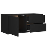 TV Cabinet Black 80x34x36 cm Engineered Wood 801851