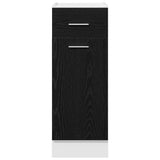 Hanging Cabinet Black Oak 30 x 46 x 81.5 cm Engineered Wood 863237
