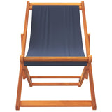 ZNTS Folding Beach Chairs 2 pcs Blue Fabric 3214492