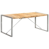 Dining Table 180x90x75 cm Solid Rough Mango Wood 321564